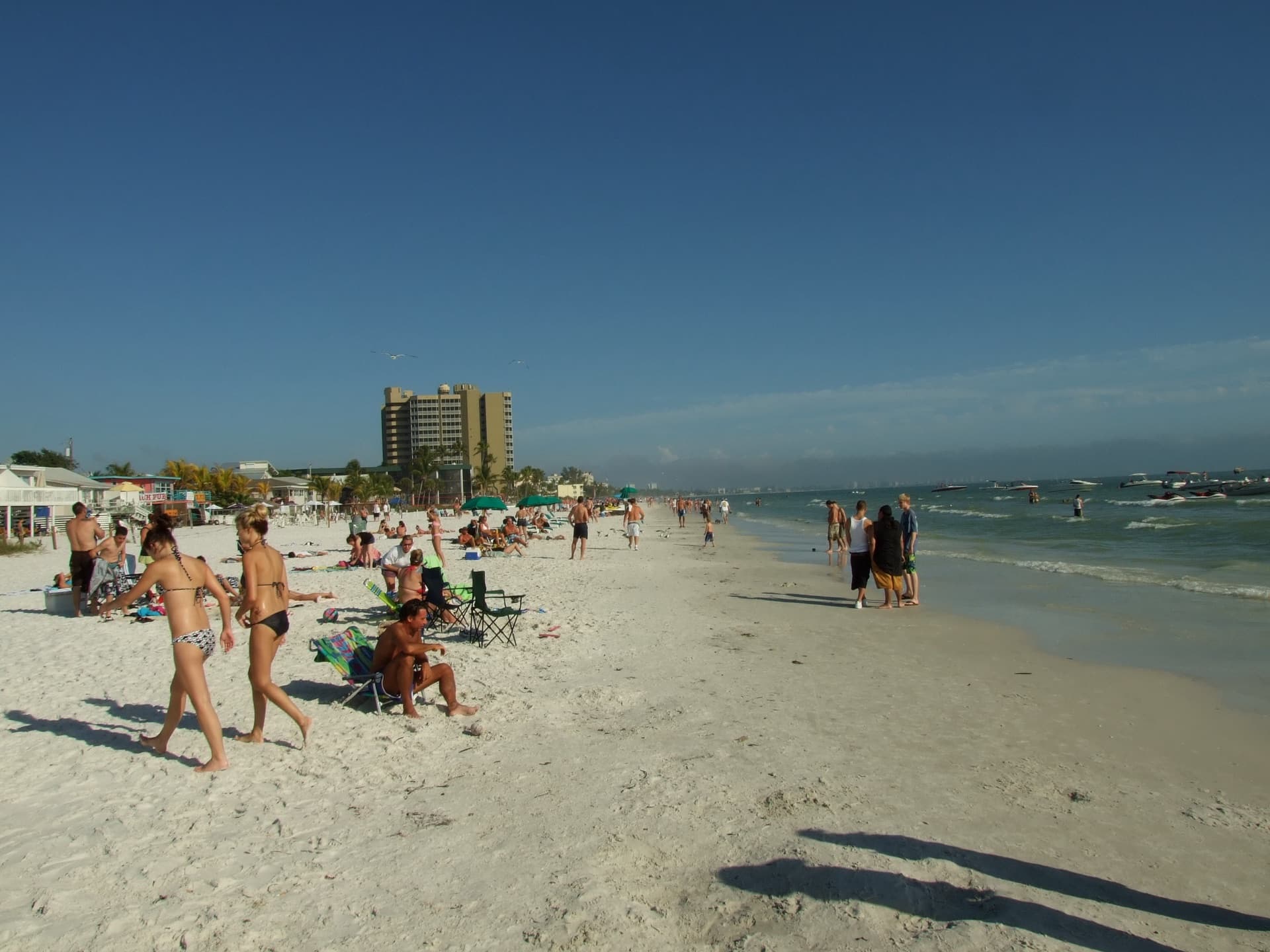 White sand beach at Fort Myers Beach, Florida